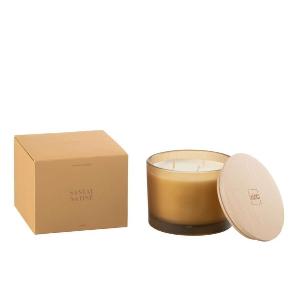SCENTED CANDLE ACCORDS ESSENTIELS SANTAL SATINÉ-28H