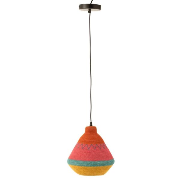 HANGING LAMP STRIPES+ZIGZAG TOP SEAGRASS MIX