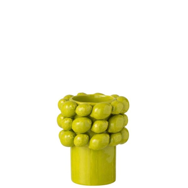 VASE LIMES CERAMIC GREEN SMALL
