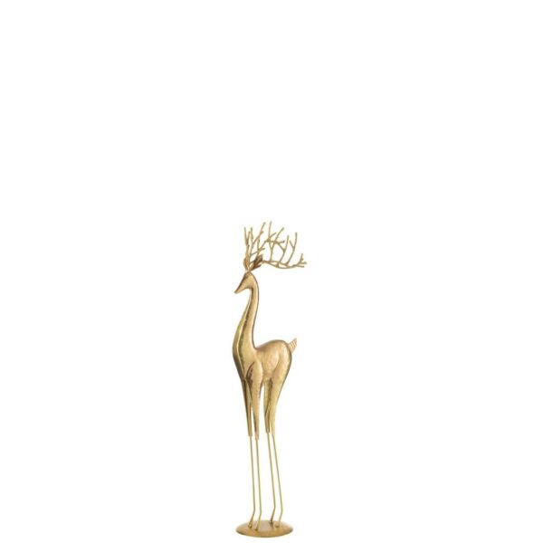 REINDEER ON BASE METAL GOLD SMALL