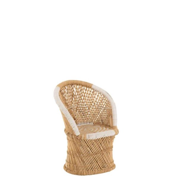 CHAIR BACKREST BAMBOO NATURAL/WHITE CHILD