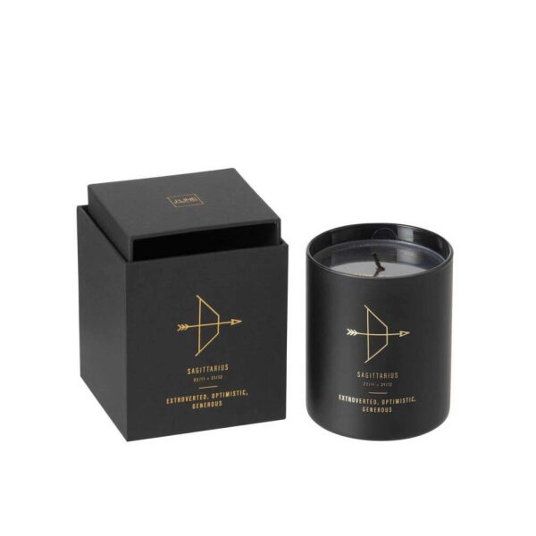 SCENTED CANDLE ASTRO  SAGITTARIUS BLACK-50H