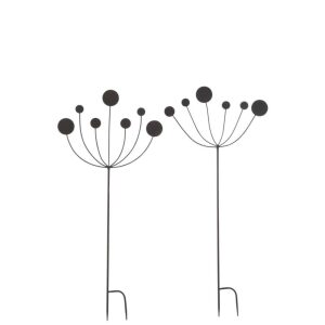 DECORATION GARDEN ABSTRACT IRON BLACK LARGE ASSORTMENT OF 2