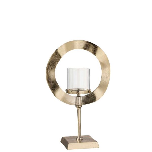 HURRICANE ROUND BASE ALUMINIUM GOLD SMALL