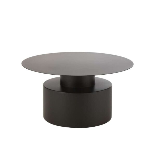 COFFE TABLE ROUND METAL BLACK
