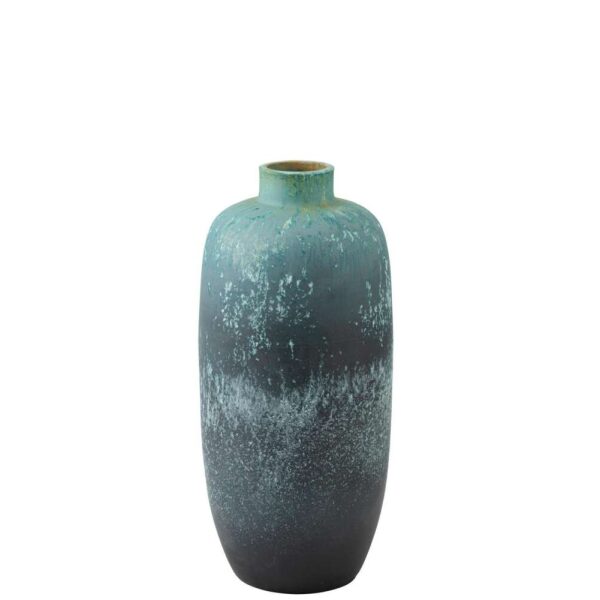 VASE VINTAGE CERAMIC AZURE MEDIUM