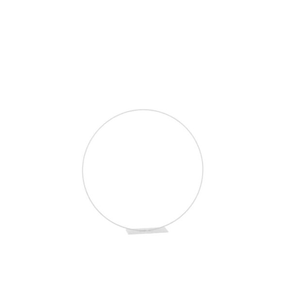 RING ON FOOT METAL WHITE MEDIUM