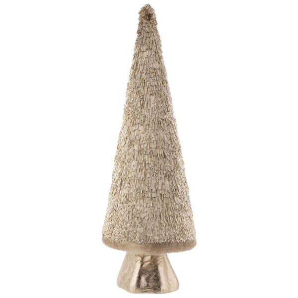 CHRISTMAS TREE DECO PLASTIC GOLD LARGE
