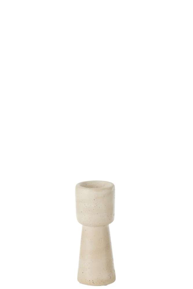CANDLEHOLDER OLINA CEMENT CREAM SMALL
