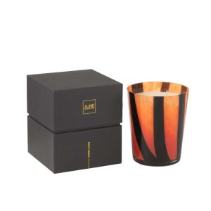 SCENTED CANDLE NOA LINES ORANGE MEDIUM-68 HOURS