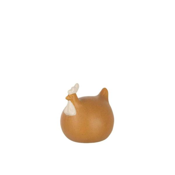 CHICKEN CERAMIC OCHRE MEDIUM