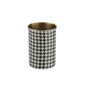 WINE CHILLER PIED-DE-POULE STAINLESS STEEL GOLD COLORED