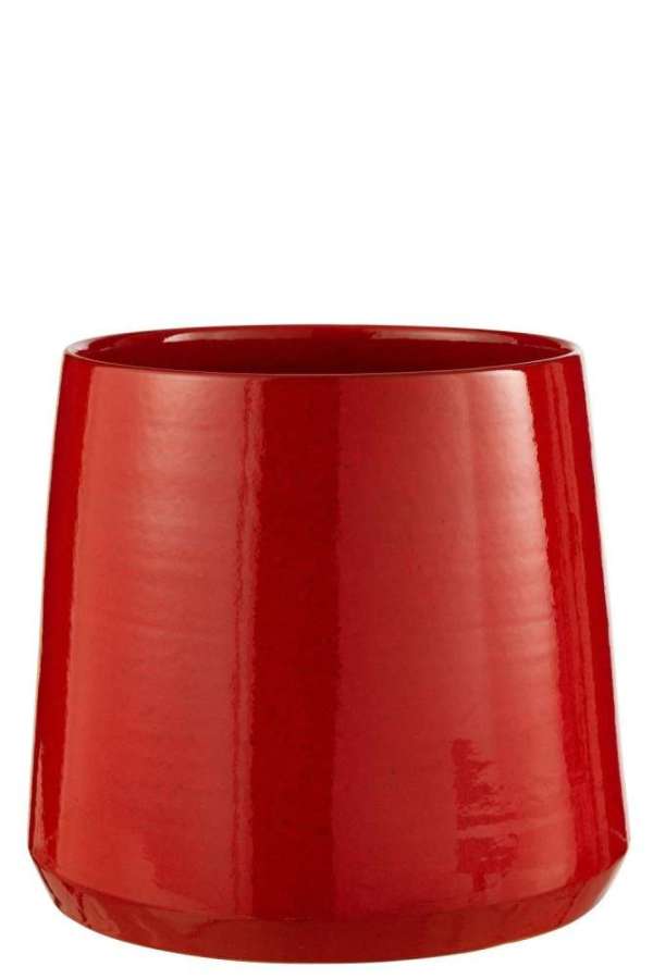 FLOWERPOT ROUND CERAMIC REDRE XLARGE