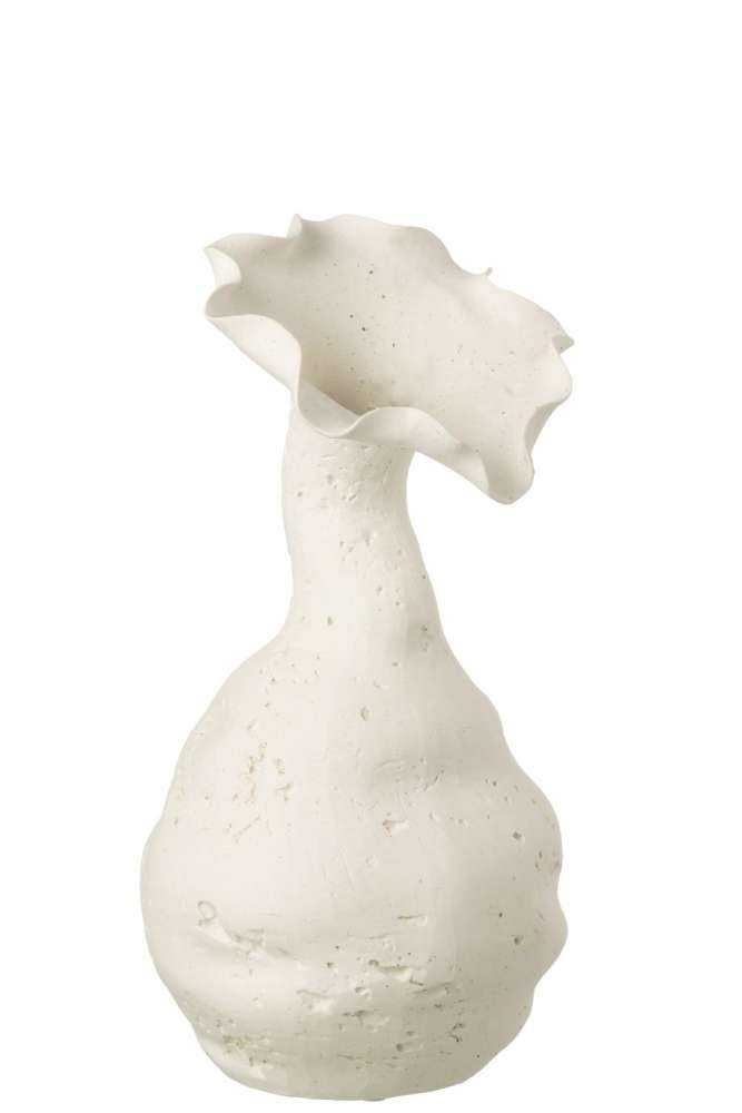 VASE HELIX CERAMIC WHITE LARGE