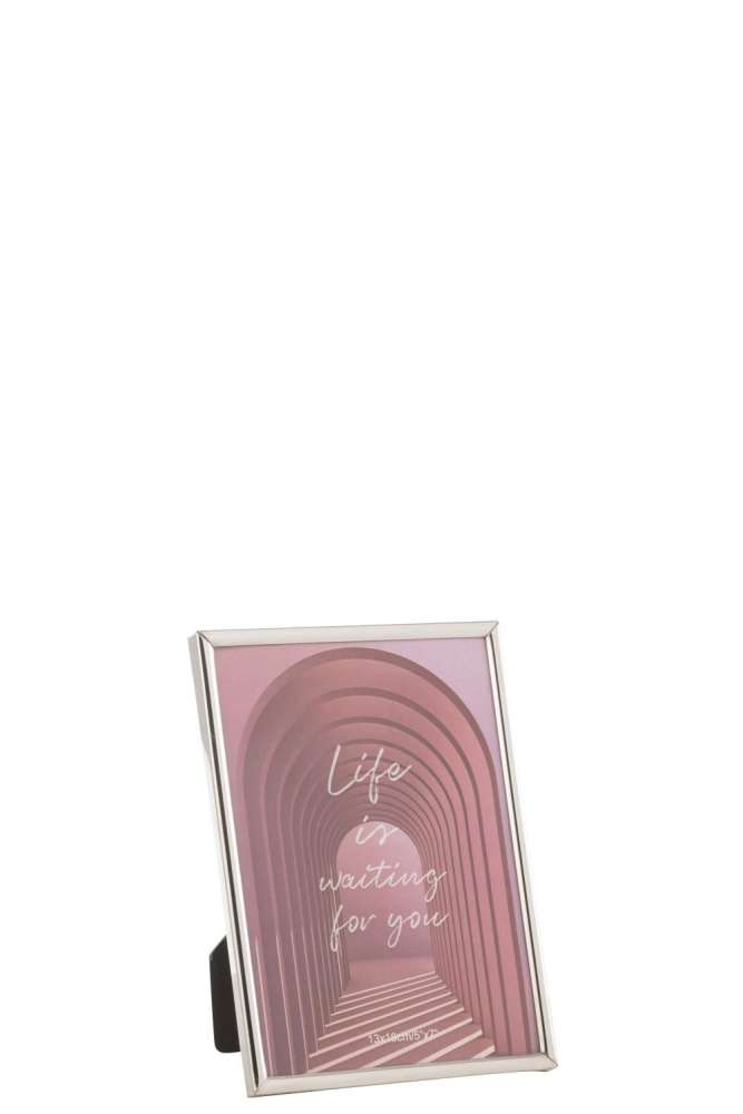 PHOTO FRAME TRACY STEEL SILVER MEDIUM