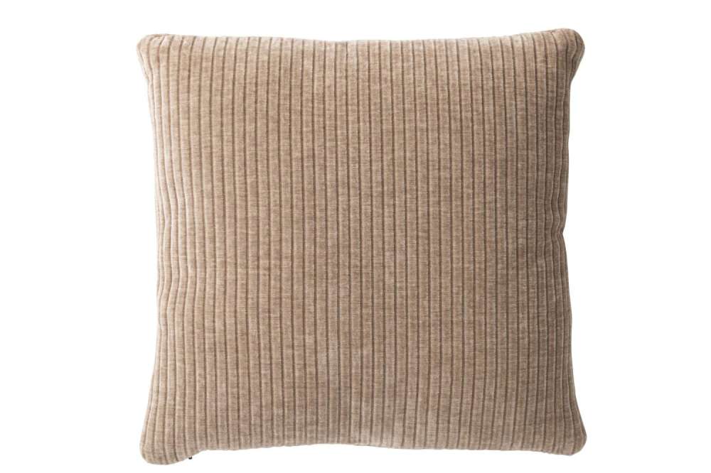 CUSHION OTE FABRIC/FOAM DARK TAUPE