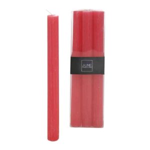 BOX 6 TABLE CANDLE FUCHSIA -9H
