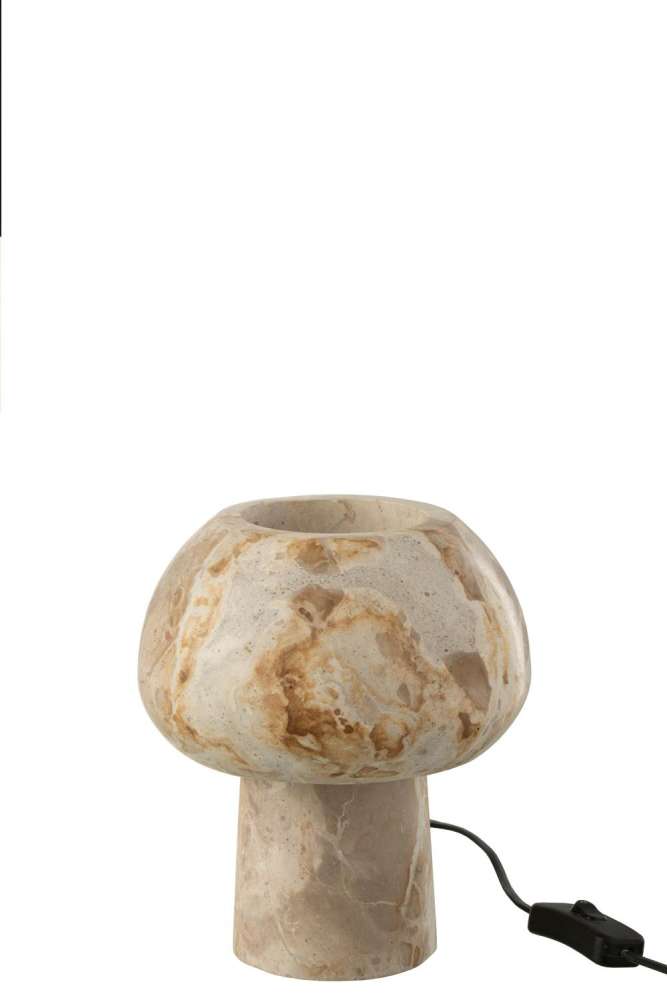 TABLE LAMP MARBLE BEIGE