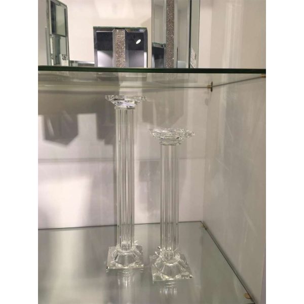 Lysestake Krystall Stor 9X9X50Cm
