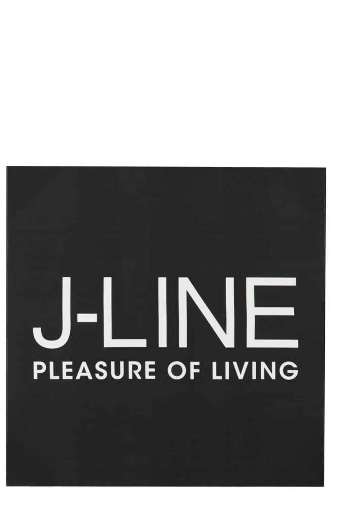 CANVAS J-LINE LOGO CANVAS/MDF BLACK 40X40X2CM