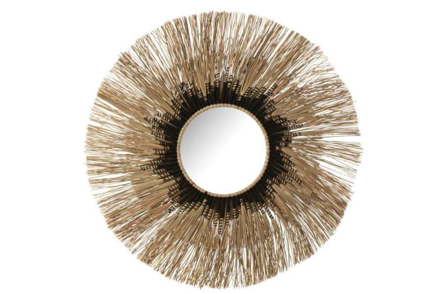 MIRROR MELISSA STRAW NATURAL/BLACK LARGE