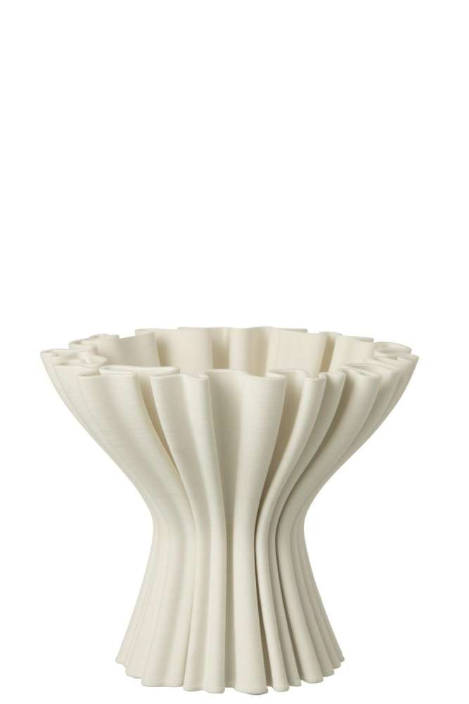 VASE 3D PRINTING IRREGULAR PORCELAIN WHITE
