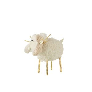 REINDEER HAT TEXTILE CREAM/GOLD MEDIUM
