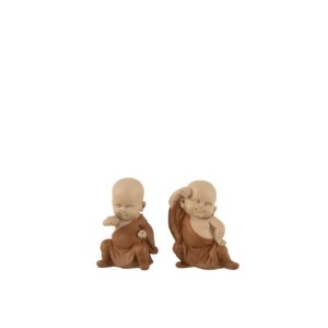 MONK POLY BROWN ASSORTMENT OF 2