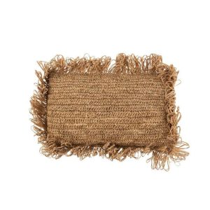 CUSHION RECTANGLE RAFFIA NATURAL