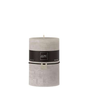 CYLINDER CANDLE  LIGHT GREY XL95H