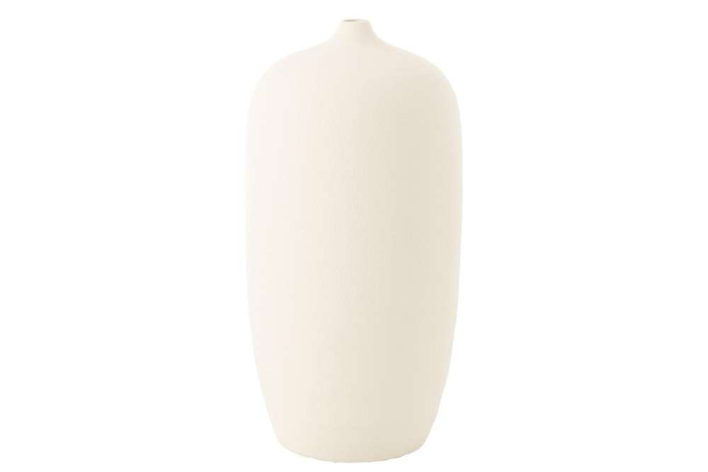 VASE CASSIA OVAL CLAY WHITE