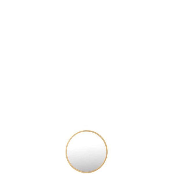 MIRROR MONA ROUND IRON/GLASS GOLD SMALL