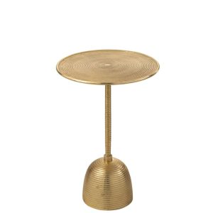 TABLE D'APPOINT LERA ALUMINIUM OR