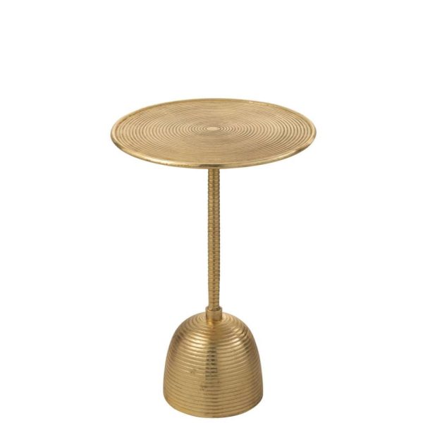 TABLE D'APPOINT LERA ALUMINIUM OR