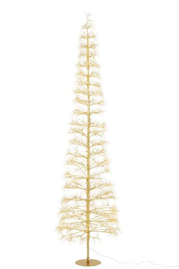 TREE LED WARM WHITE LIGHTS IRON GOLD COLORED EXTRA LARGE
