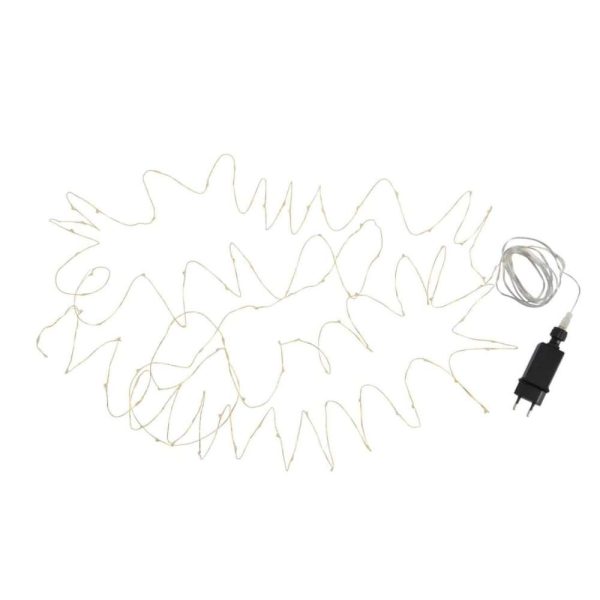 CHRISTMAS LIGHTS WIRE 9M GOLD 90LED WARM WHITE