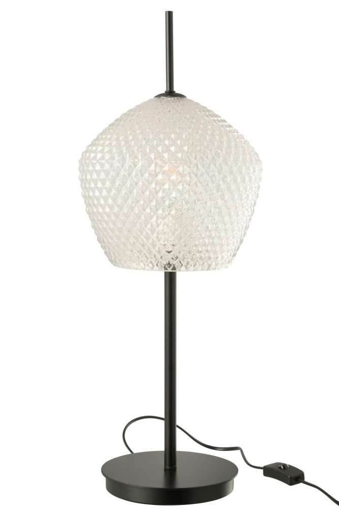 TABLE LAMP GLASS WHITE