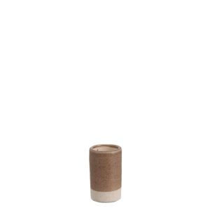 VASE BORDER CERAMIC BROWN SMALL