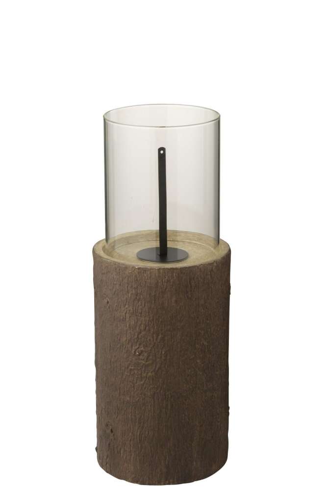 FIRE PIT ROUND TRUNK MAGNESIUM BROWN SMALL