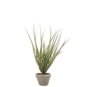GRASS IN POT GLITTER PLASTIC GREEN