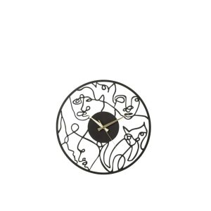 CLOCK FACES METAL BLACK SMALL