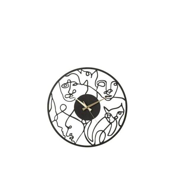 CLOCK FACES METAL BLACK SMALL