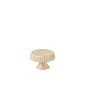 CAKE PLATE CERAMIC PEACH SMALL