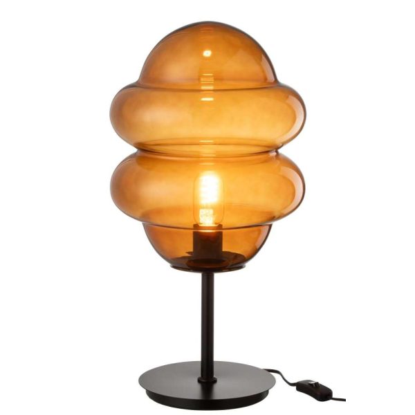TABLE LAMP HONEY SPOON GLASS BROWN
