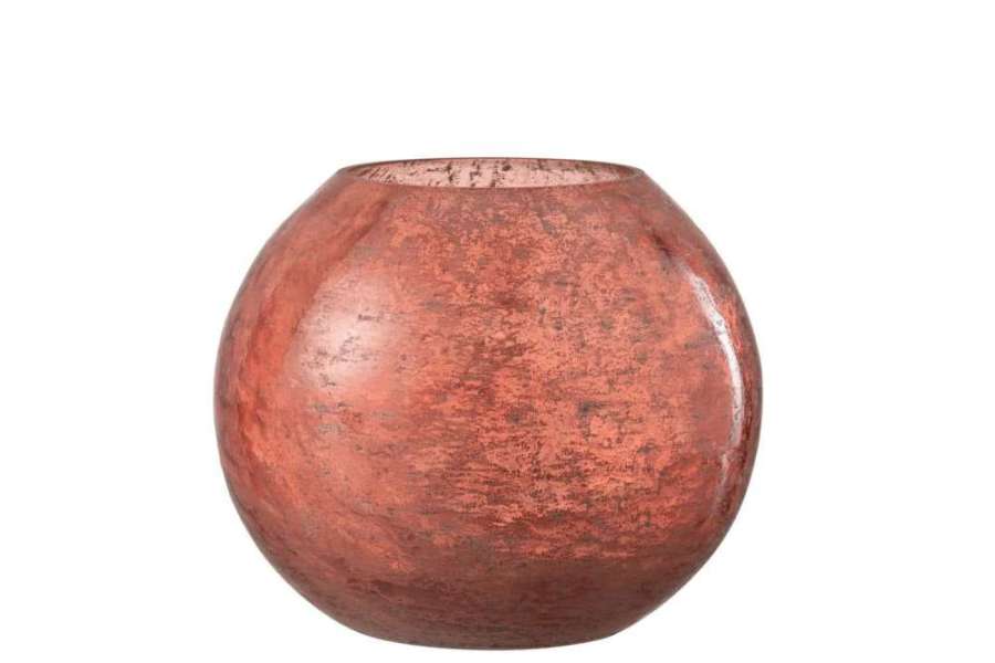 HURRICANE NURIA ORB GLASS TERRACOTTA LARGE