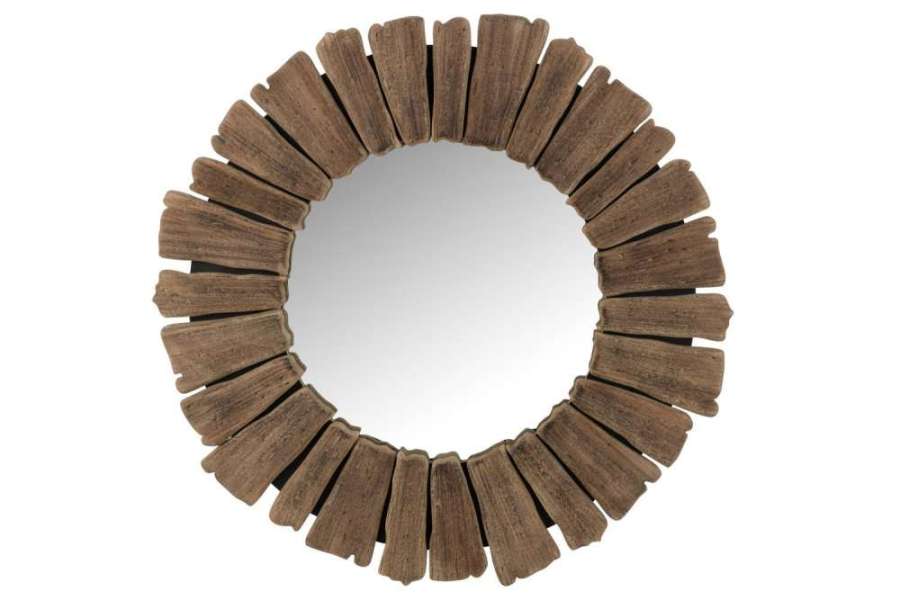 MIRROR VACAY WOOD NATURAL LARGE