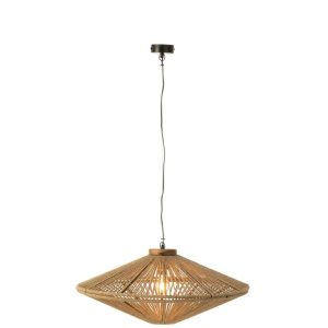 HANGING LAMP OVNI IRON/JUTE NATURAL MEDIUM