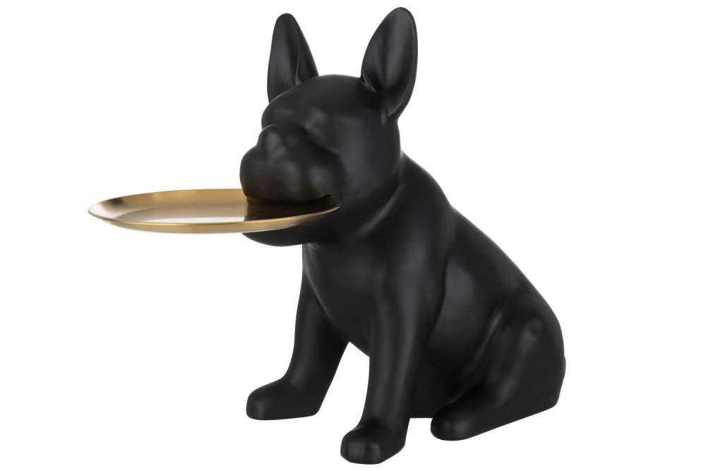 TRAY BULLDOG POLY BLACK/GOLD LARGE