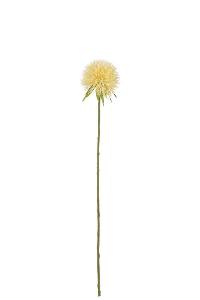 FLOWER ALLIUM PLASTIC LIGHT YELLOW S
