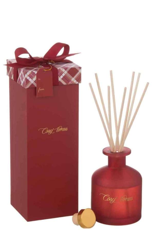 SCENTED OIL COSY TIMES SAPPHIRE AMBER TEA 180ML RED